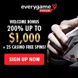 Everygame Poker Bonus Code & Promotions